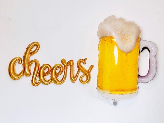 Cheers and Beers, 30th Birthday, 40th Birthday, Cheers and Beers Theme, Cheers to 30 Years, Beer Birthday Theme, Beer Balloons, Cheers Beers Il_570xn