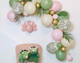 Girl Dinosaur Balloon Garland, Girl Dinosaur Balloon, Girl Dinosaur Birthday, Dinosaur Baby Shower, Baby Dinosaur, Babysaurus Shower, Dino