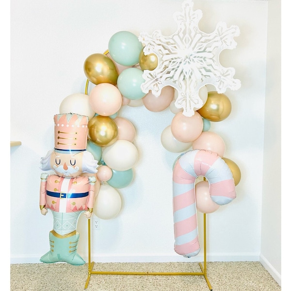 Pastel Nutcracker Balloon Nutcracker Baby Shower Nutcracker Birthday Winter Wonderland Pink Nutcracker Sugar Plum Fairy  oh what fun theme