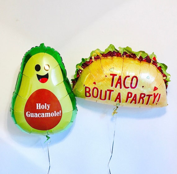 Taco Bout a party Balloons, Taco Balloon, Avocado Balloon, Taco Birthday, Holy Guacamole, Taco Tuesday, Taco Bout A Party, Taco Party, Tacos Il_570xn