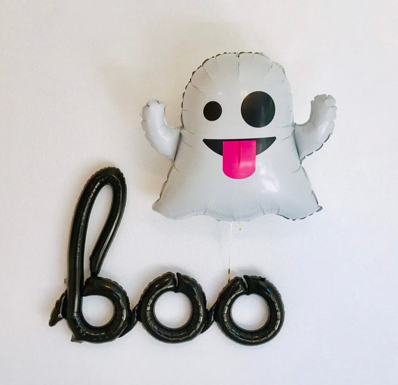 EMOJI GHOST Balloon, Halloween Balloon, Emoji Ghost Balloon, Winking Ghost Emoji, Emoji Ghost, Emoji Balloons, Ghost Shape Balloon, Ghosts Il_570xn