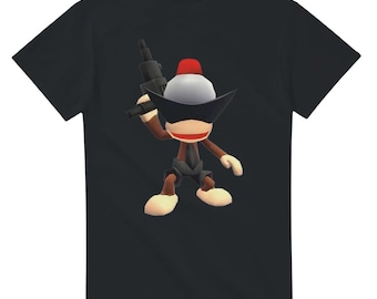 monke wit a gat Ape escape tee