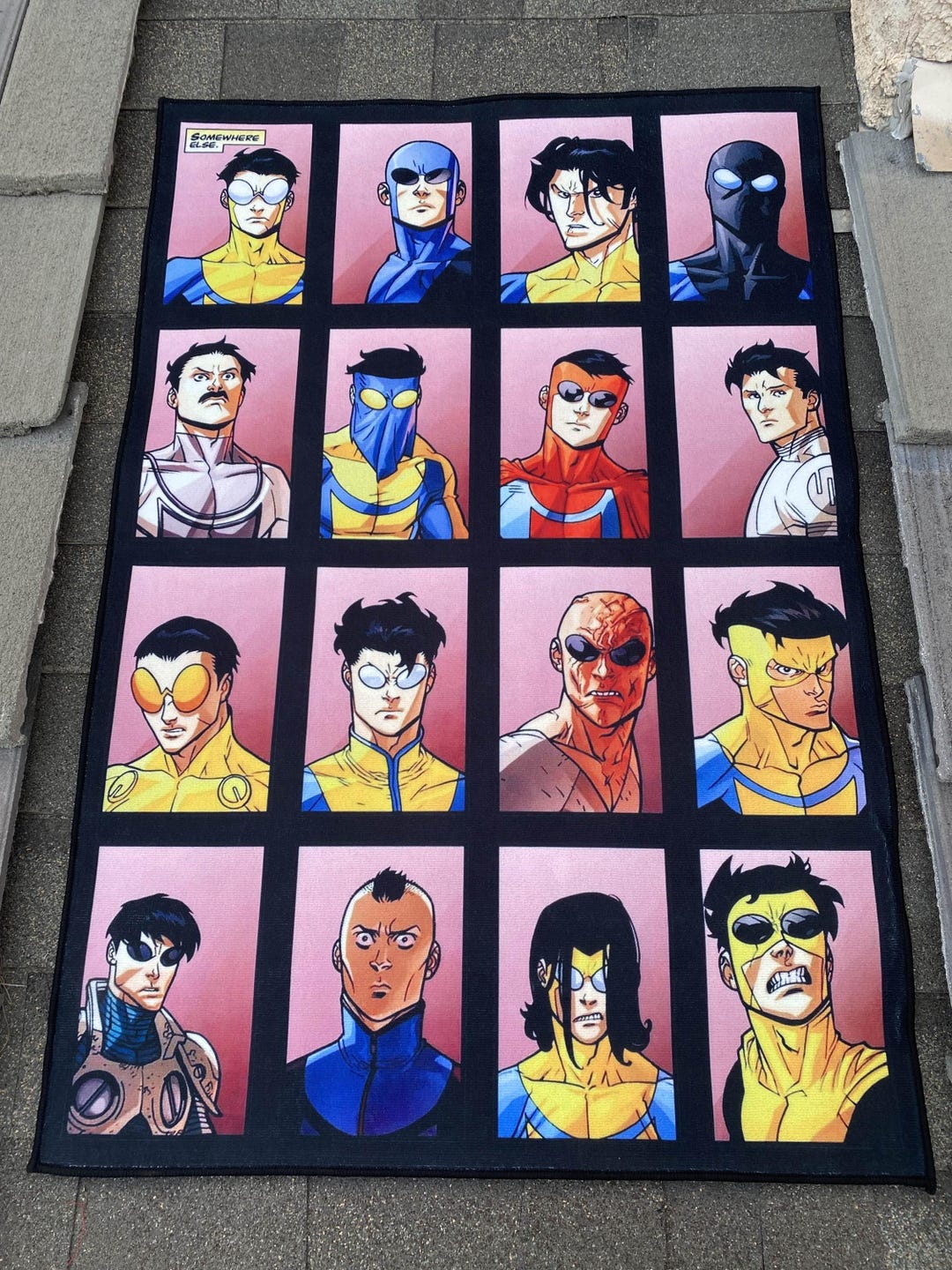 Invincible Variant Rug Invincible War Comic Panel Rug - Etsy UK
