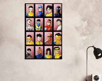 Póster de papel mate de Invincible War Variants (60 x 90 cm)