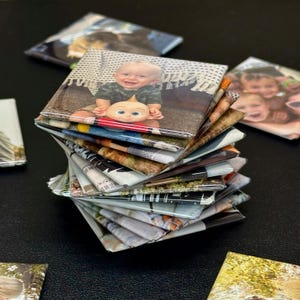 Custom Photo Magnets: Personalized Picture Gift Set (9-Piece)