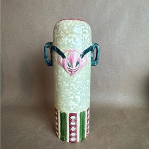 Antique Czech Pottery Vase