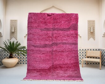 Moroccan 6.5x9.8FT rug Beni ourain Wool Geometric Boho