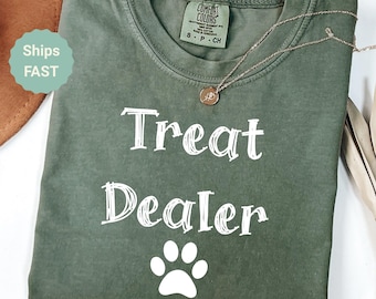 Lustiges Hunde-Liebhaber-Shirt, Hundemama-Geschenk, Leckerli-Händler-T-Shirt, Hundemama-T-Shirt, Hunde-Shirt, Geschenk für Hundeliebhaber, Hundeperson
