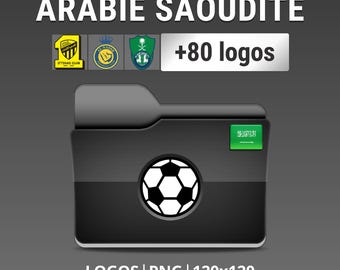 Saudi Arabia - Pack of 80 Saudi Football Club Logos - Saudi Pro League