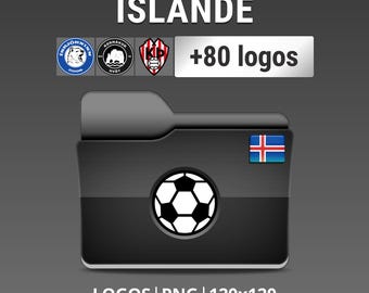 Iceland - Pack of 80 Icelandic Football Club Logos - Besta Deildin