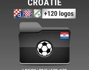 Croatia - Pack of 120 Croatian Football Club Logos - Prva HNL