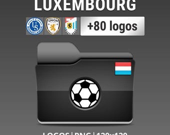 Luxembourg - Pack of 80 logos of Luxembourgish football clubs - BGL Ligue