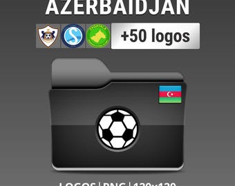 Azerbaijan - Pack of 50 Azerbaijani Football Club Logos - First Book