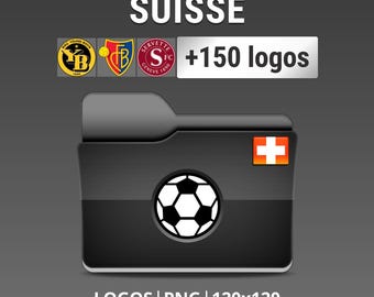 Switzerland - Pack of 150 Swiss Football Club Logos - Credit Suisse Super League