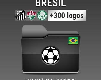 Brazil - Pack of 300 Brazilian Football Club Logos - Brasileirão Betano