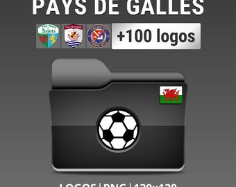 Wales - Pack of 100 Welsh Football Club Logos - JD Cymru Premier