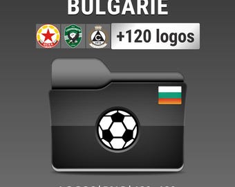 Bulgaria - Pack of 120 Bulgarian Football Club Logos - EFBET League