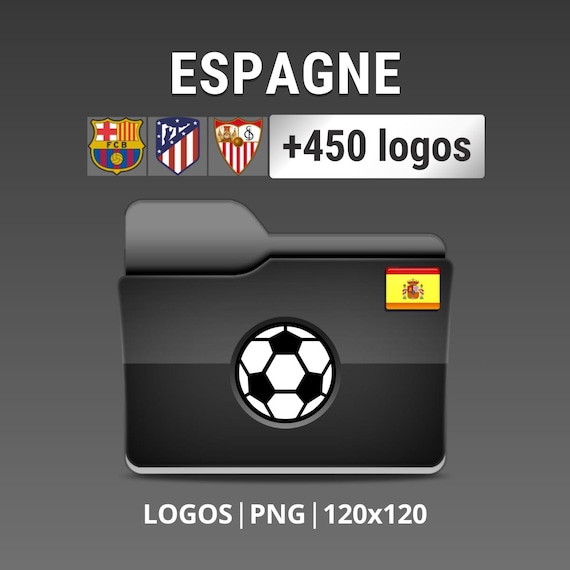 Spain Pack of 450 Spanish Football Club Logos Laliga