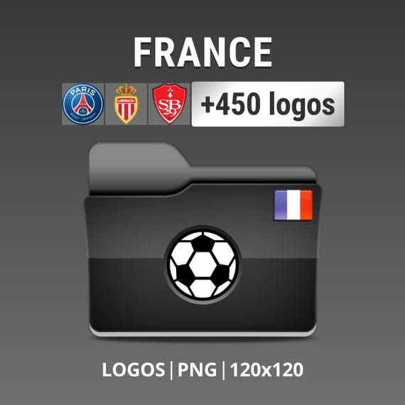 France - Pack de 450 logos de clubs de football Français - Ligue 1