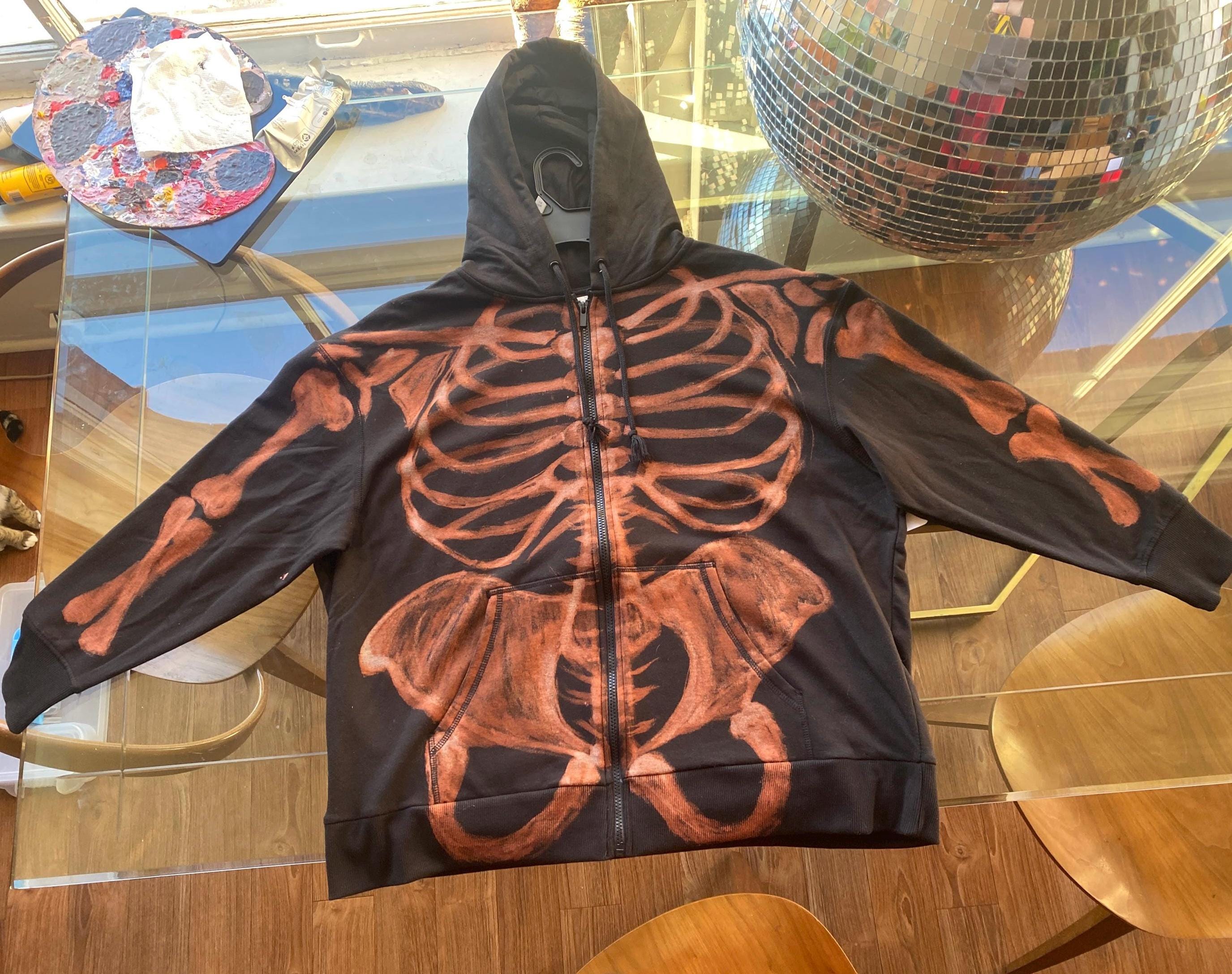Bleach Skeleton Zip up Hoodie - Etsy