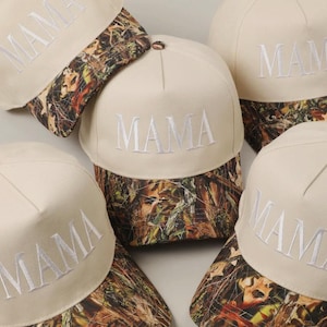 Custom Embroidered Mama Camo Trucker Hat: Trendy Design