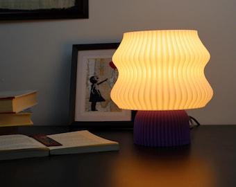 Luminária de mesa - Luminária impressa em 3D - Decoração moderna e elegante para casa | Ideia de presente exclusiva