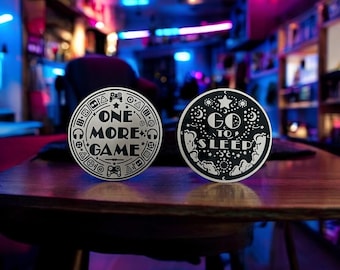 Gamer Flip Coin: Un juego más vs. Tomar la decisión de irse a dormir