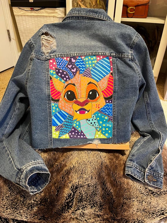 Giacca di jeans dipinta a mano Simba Italia
