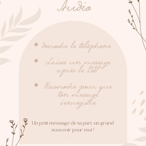Présentation - livre d'or audio