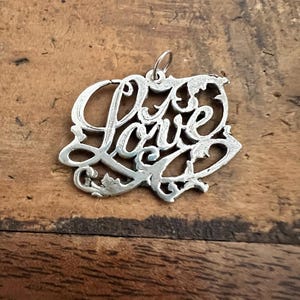 Sterling Silver Love Pendant