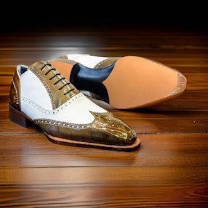 Sapatos brogues de couro feitos à mão sob medida com cadarço e sola de placas de aço, sapatos italianos, sapatos com sola de couro, sapatos formais para escritório, casamento, sapatos para festa