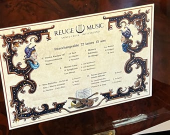 Reuge Dolce Vita Music Box – Interchangeable 72 Lames 15 Airs