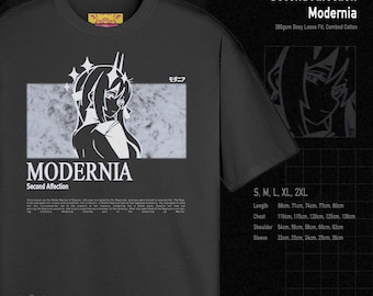 Second Affection Modernia 280gsm NIKKE Graphic Boxy Cotton T-Shirt