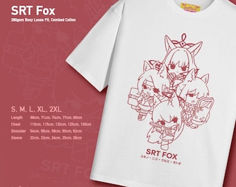 SRT FOX 280gsm Blue Archive Graphic Boxy Cotton T-Shirt