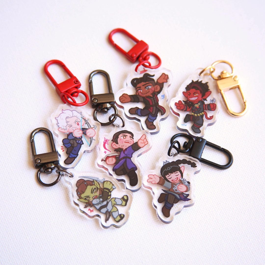 Baldi Key Ring Baldur's Gate 3 Acrylic Keychain - Etsy