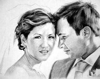 Wedding and Anniversary Portraits - Comission a custom portrait from your favorite photograph