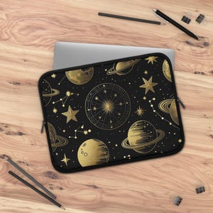 Celestial Laptop Sleeve – Galaxy Laptop Case | Starry Night Laptop Cover | Space-Themed Gift for Her & Him | Stylish Tech Accessory