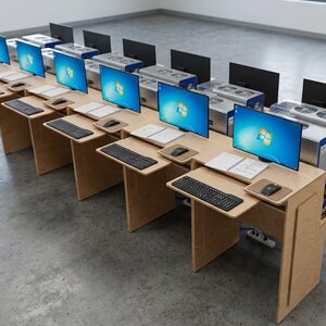 Computer laboratory table digital copy *.skp