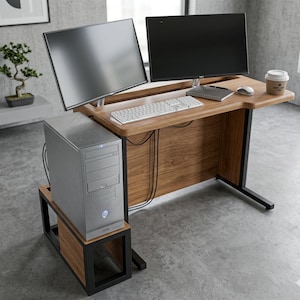 Computertisch Schreibtisch für Computerlabor (Blenderdatei)