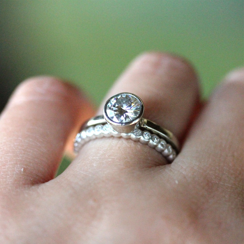 Half Circle Wedding Band Images