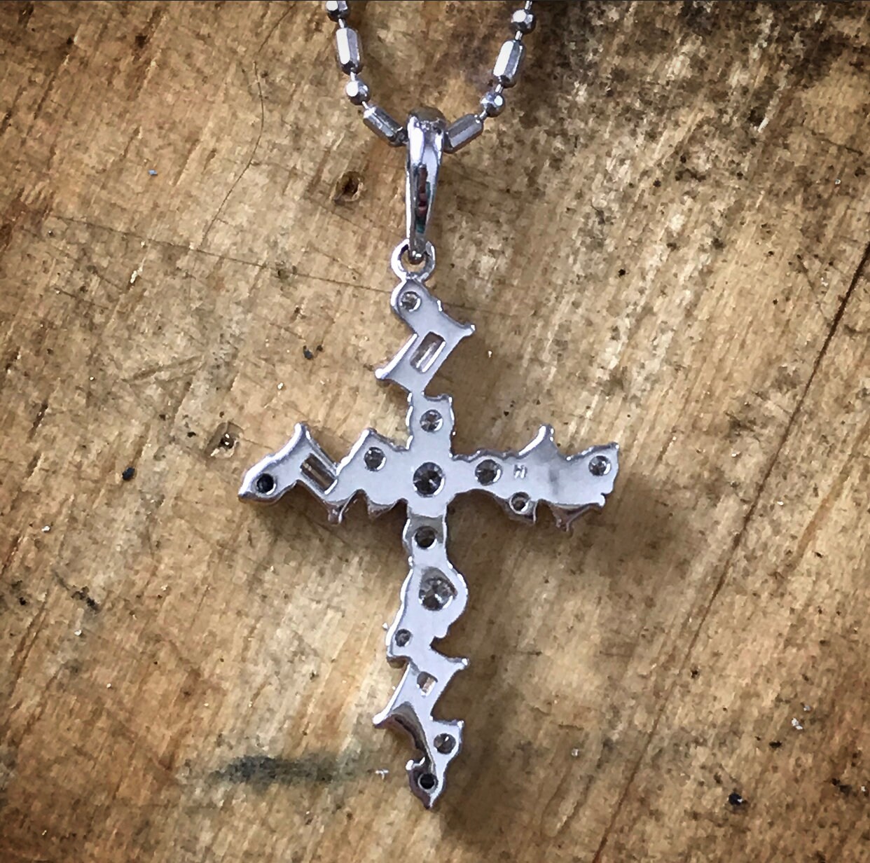 Personalized Diamond Cross 14K Gold Pendant, Cross Diamond Necklace ...