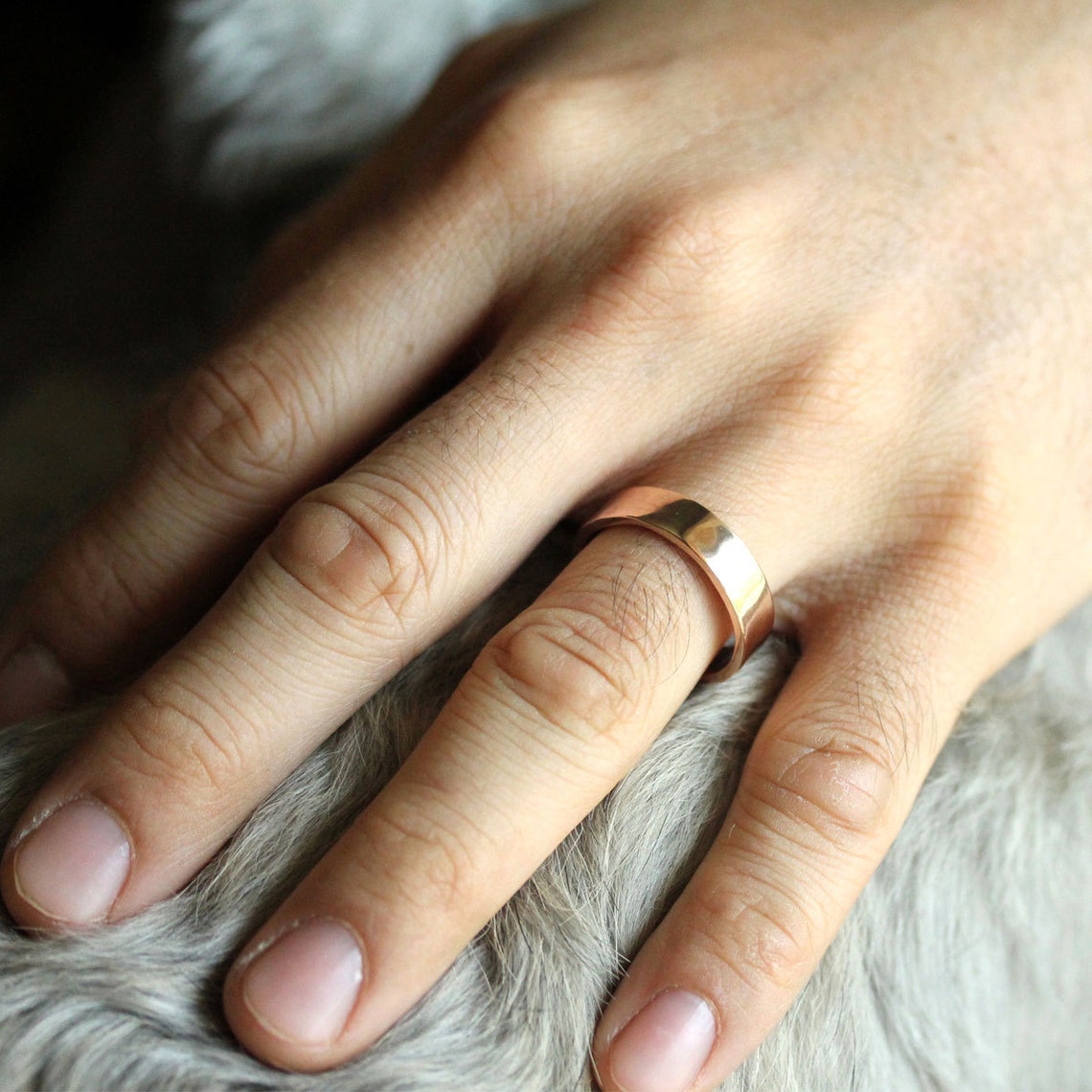 14K Gold Simple Stacking Ring Wedding Band Gold Band Etsy