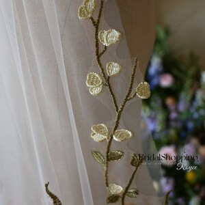 Bridal Flower Wedding Veil Long 3D Flower Hair Accessories Customized