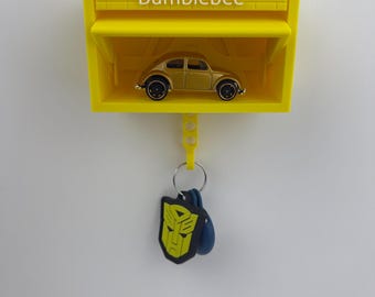 Mini Garage Key Holder for 1:64 Scale Cars –  Wall Mount Display – Gift for Car Lovers – Multiple Colors