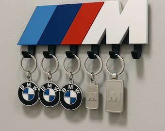 BMW M Power Inspired Wall Key Holder - Stylish and Durable Key Organizer for BMW Enthusiasts