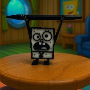 DoodleBob Pen Holder | Quirky Cartoon Desk Organizer | Unique Gift for Fans