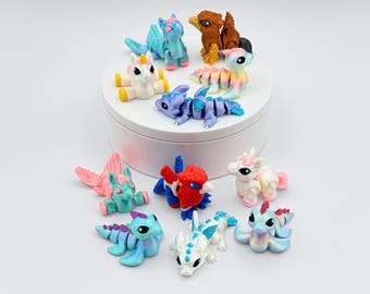 3D Printed Mini Animal Figures, Desk Pet Sensory Fidgets