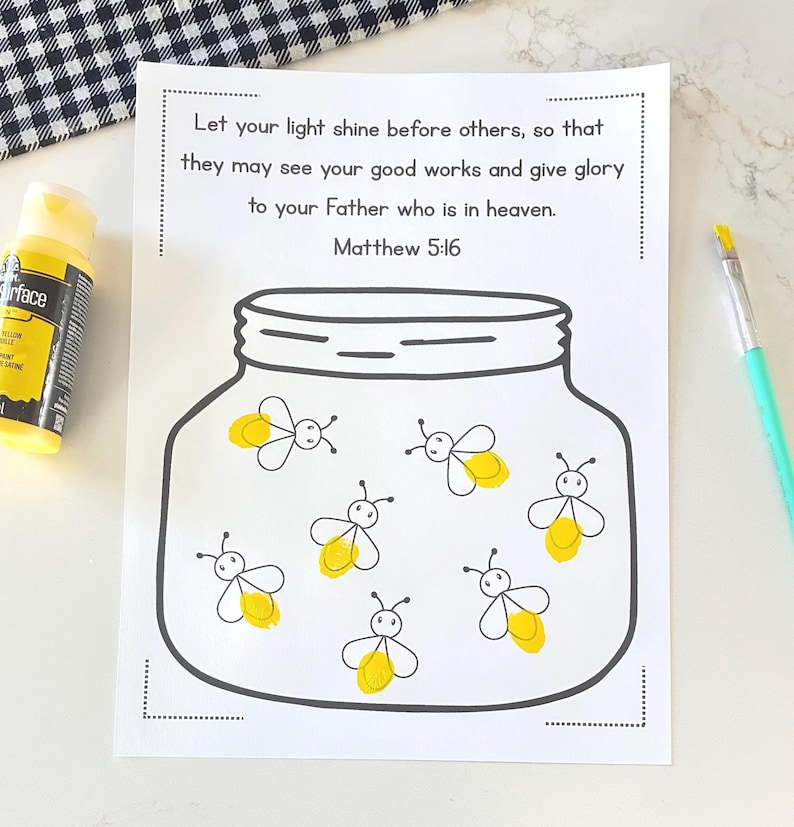 Matthew 5 16 Fingerprint Firefly Craft Printable For Kids Bible Verse matthew-5-16-fingerprint-firefly-craft-printable-for-kids-bible-verse