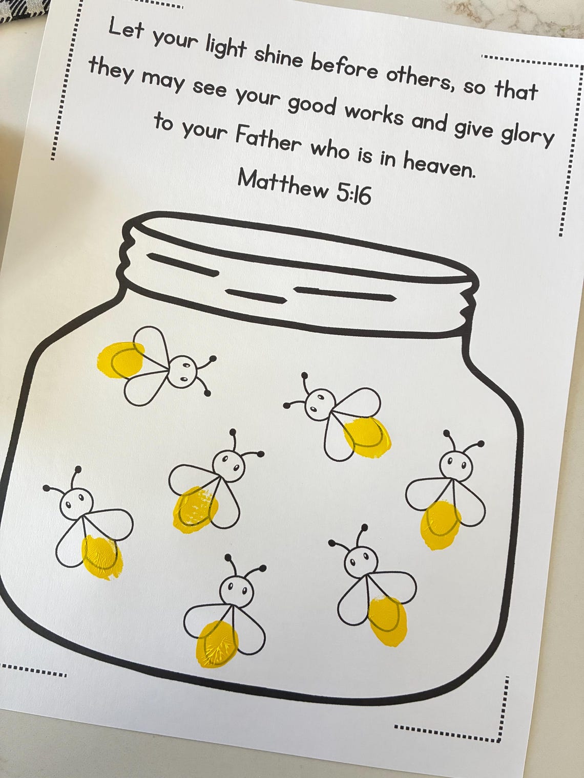 Matthew 5 16 Fingerprint Firefly Craft Printable For Kids Bible Verse matthew-5-16-fingerprint-firefly-craft-printable-for-kids-bible-verse