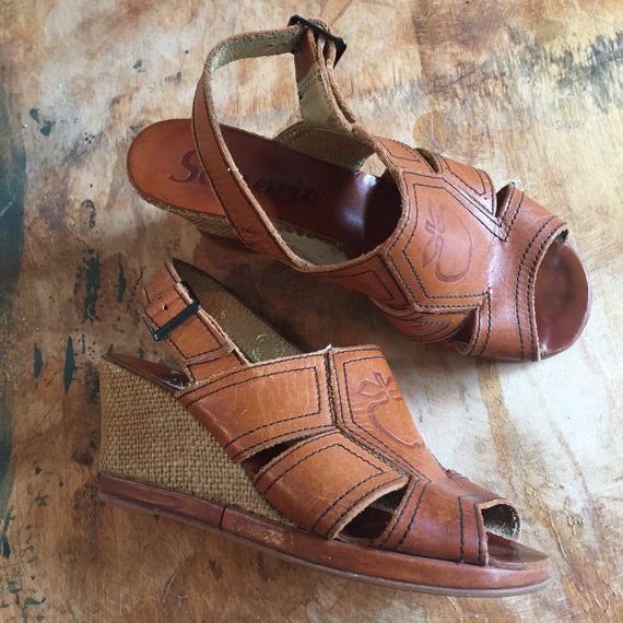 Wedges, 70s Platforms, Espadrilles, Brown Wedge He